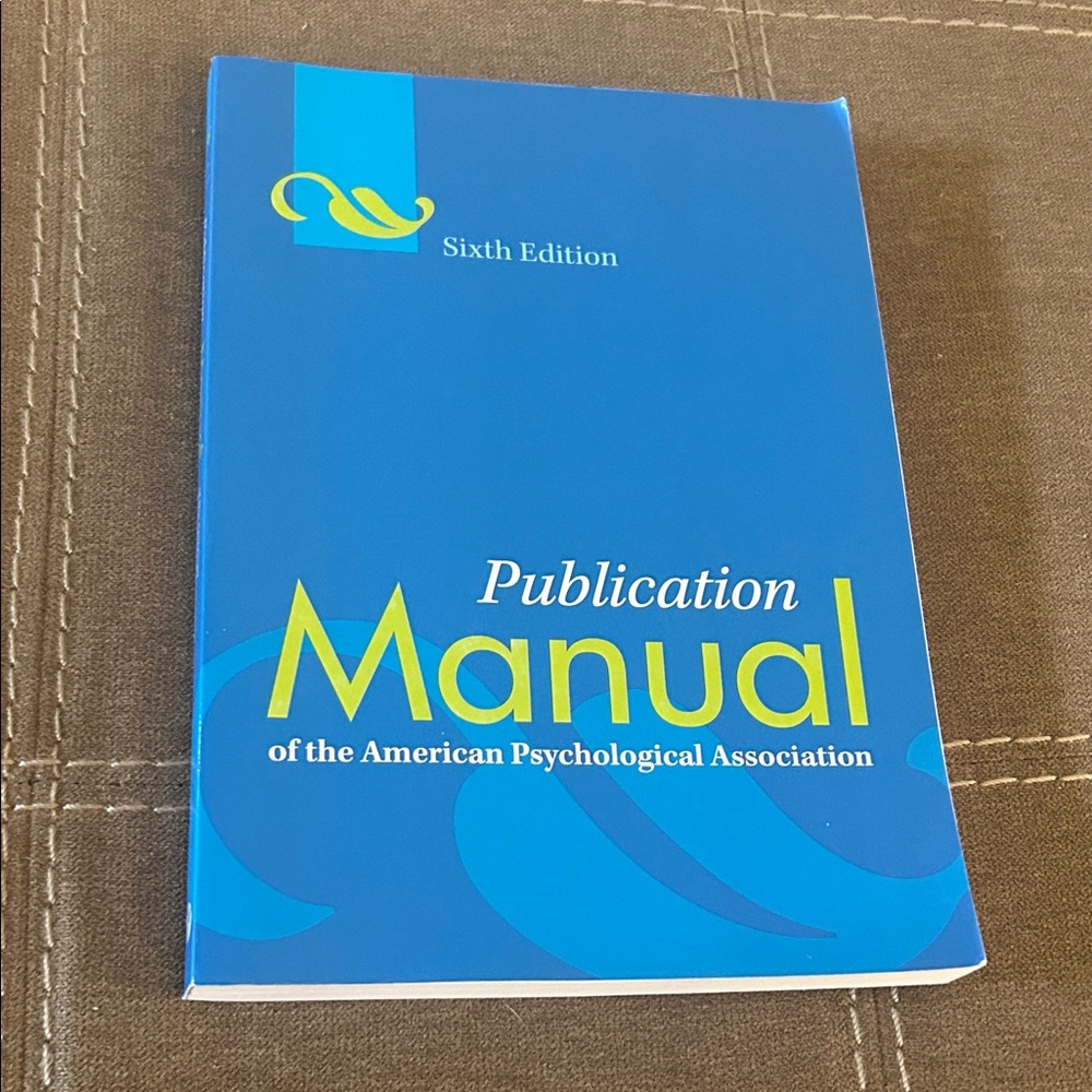 Publication Manual APA - Sixth Edition